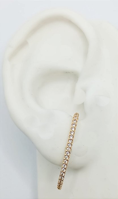 Brinco Ear Hook Cravejado