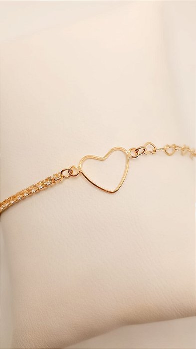Pulseira Riviera e Coração