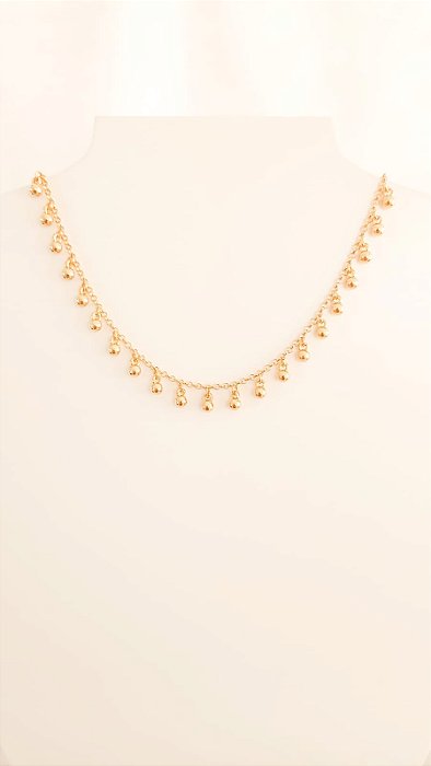 GARGANTILHA CHOKER BOLINHAS