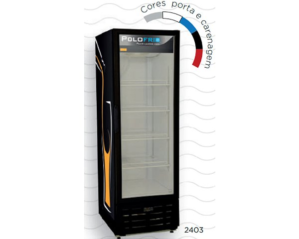 Cervejeira Visa Cooler SLIM 370 Litros Porta de Vidro 2403 - Polofrio