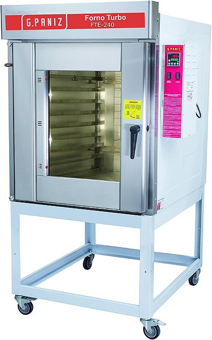 Forno Turbo Eletrico 8 Assadeiras FTE-240T Trifásico Epoxi - G.Paniz