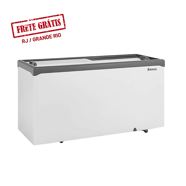 Freezer Horizontal Tampa de Vidro GHD-500 CZ - Gelopar