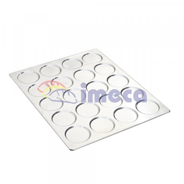 Assadeira Hamburguer 20 Cavidades Aluminio 58x70 Codigo 000376 - Imeca