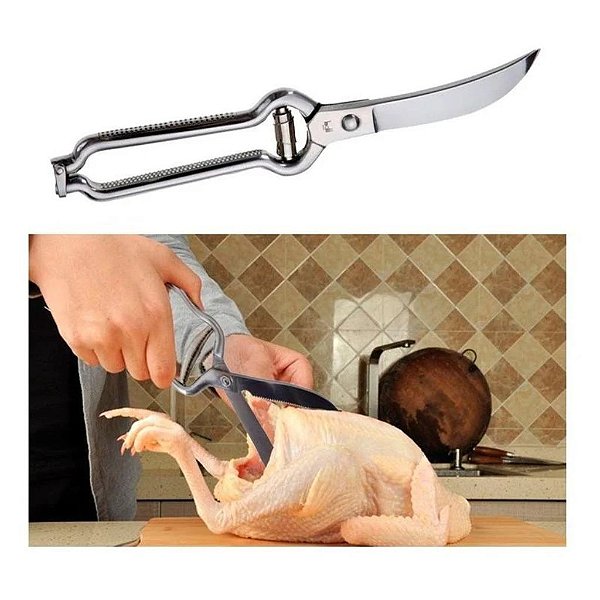 Tesoura Para Trinchar Frango Em Inox - Jomafe