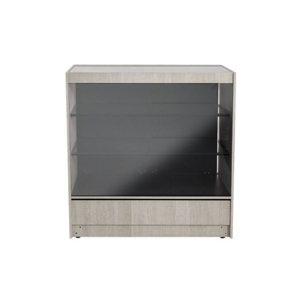 Balcao Vitrine Com 2 Prateleiras 1110x1000x500 Ref 811 Cristal Aço