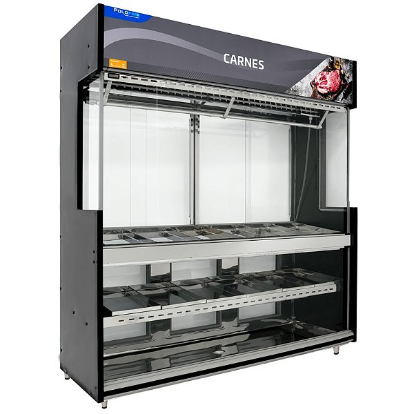 Expositor acougue Vitrine NEW PREMIUM 1,50 M 1566L Linha 1107 Polofrio