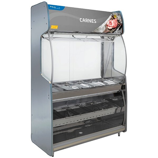 Expositor Acougue Vitrine 1,50 M 1566L Linha 1104 - Polofrio