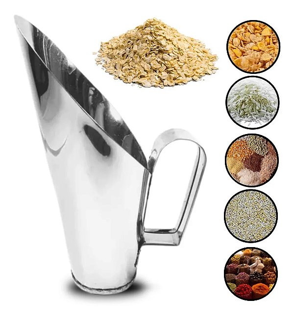 Concha Para Cereais Aço Inox 150g Caparroz