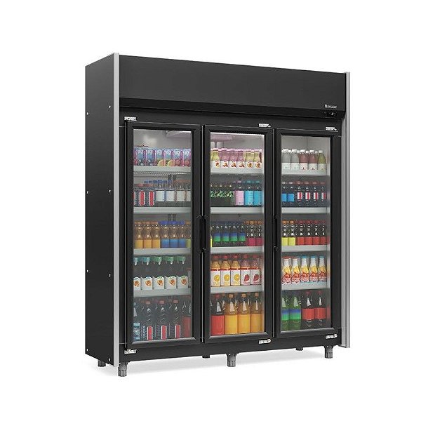 Refrigerador Vertical Auto Serviço 3 Portas GEAS-3P - Gelopar