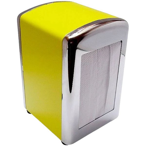 Porta Guardanapo Retro Design Amarelo - Globo