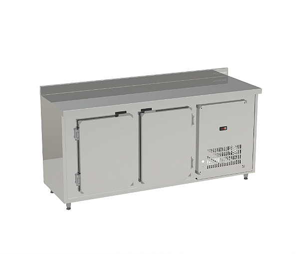 Balcao de Encosto sem Cuba 2.90mt Linha 4106 - Polofrio