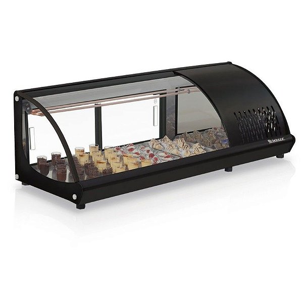 Vitrine Refrigerada De Bancada GVRB-120PR - Gelopar