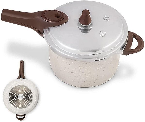 Panela de Pressao Ceramic Life Pressure Indução 4,2l - Brinox