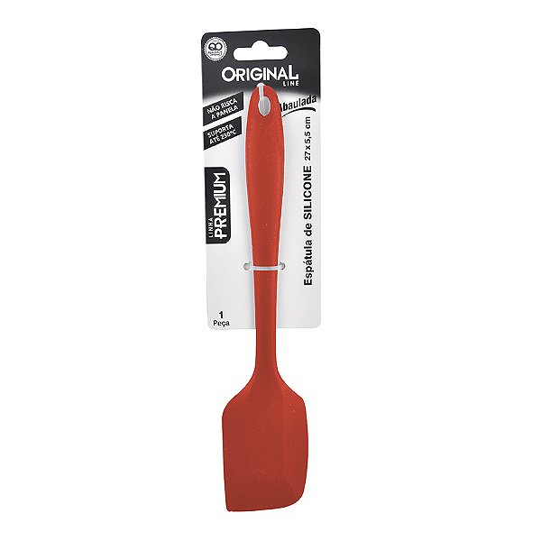 Espatula Abaulada de Silicone 27x5,5cm Vermelha – SL0615 - Original Line