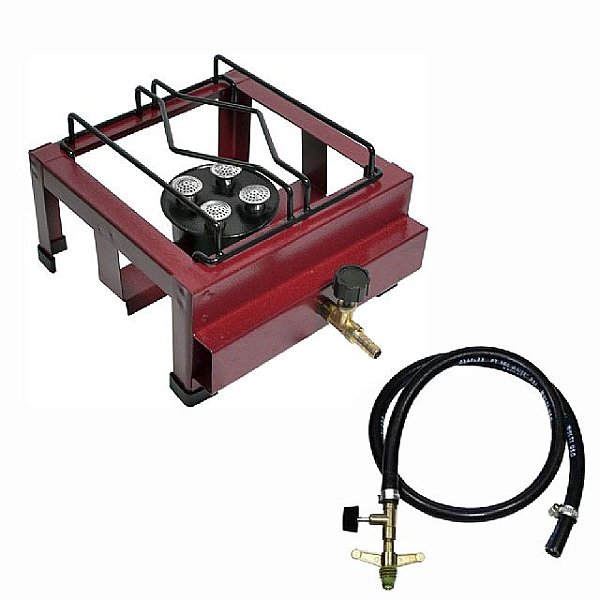 Fogão Semi-Industrial 1 Boca LX Alta Pressão com Mangueira e Registro Ref 501017 - ROA