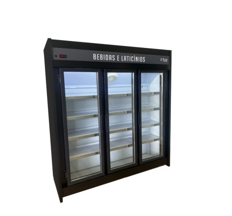 Expositor Refrigerado Auto Serviço Polar 1.80m 3 Portas PEVCA-180 220v - Polar