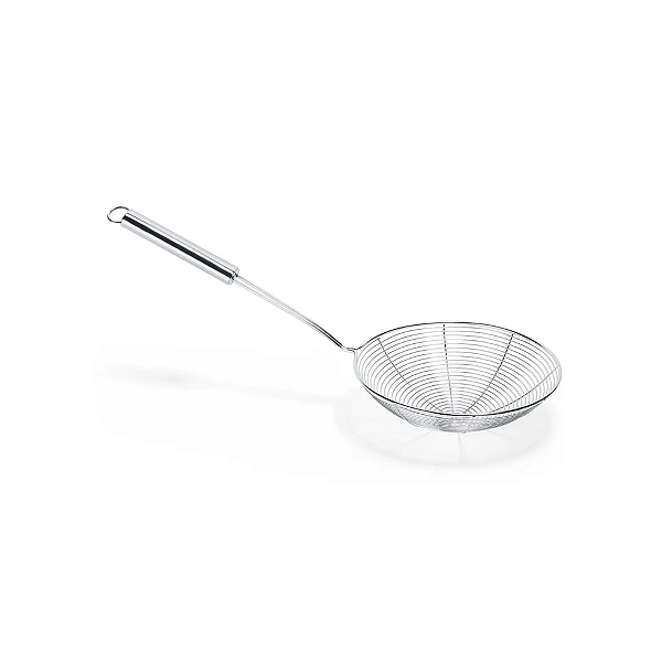 Peneira Para Fritura 18 Cm em Aço Inox - Hercules