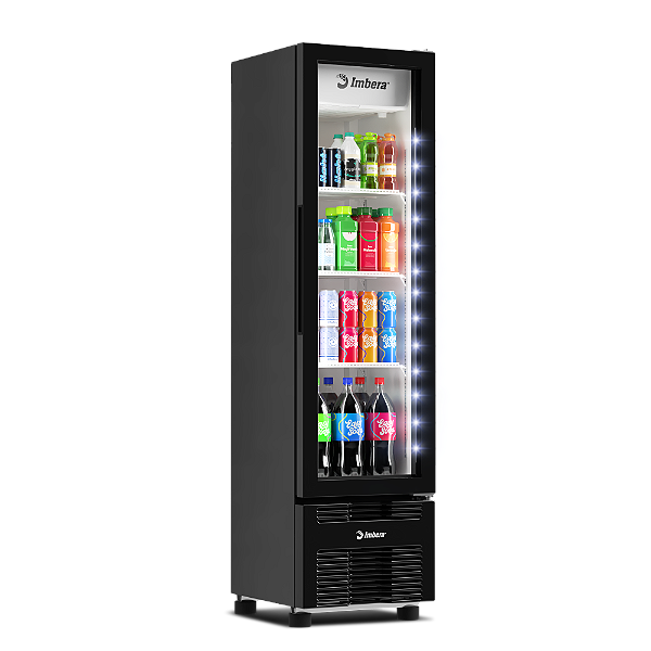 Refrigerador VR08 Porta de Vidro Preto 217 Litros 220v - Imbera