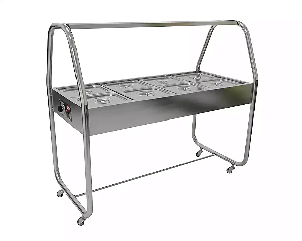 Estufa para Alimento Cromado E8TCX Modelo 08-TCX - Venâncio