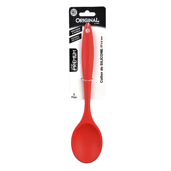 Colher de Silicone 27x6cm Vermelha SL0610 - Original Line