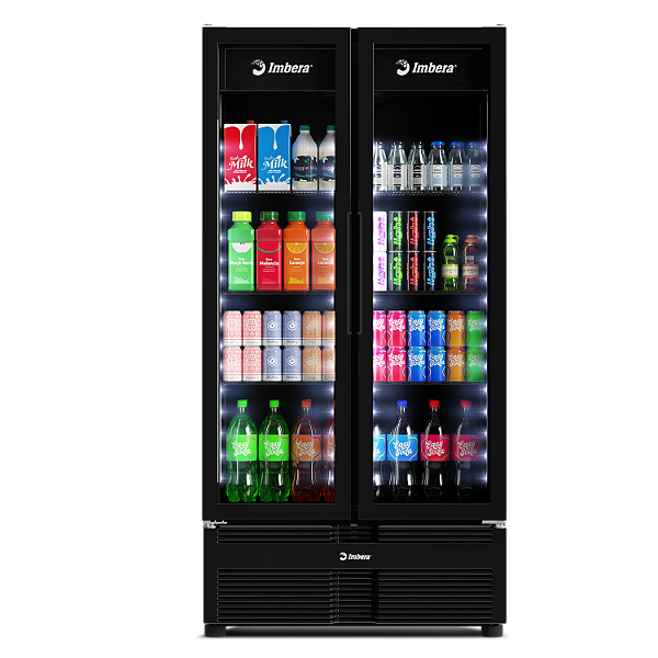 Refrigerador G3D26 FULL BLACK 2 Portas Expositor Vertical 681 Litros 220v - Imbera