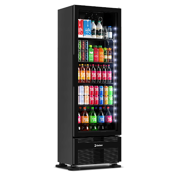 Refrigerador VRS13 Full Black Vertical 363 Litros Porta de Vidro 127v - Imbera