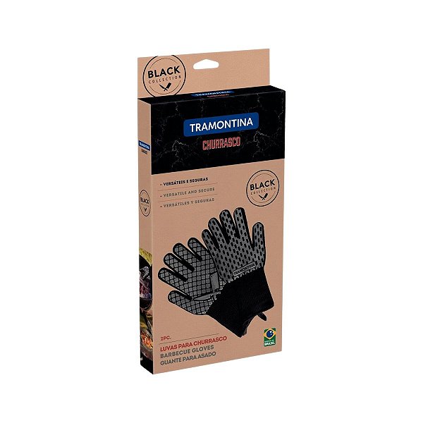 Luva Tramontina Churrasco Black 02 Peças 26570/100 Tramontina