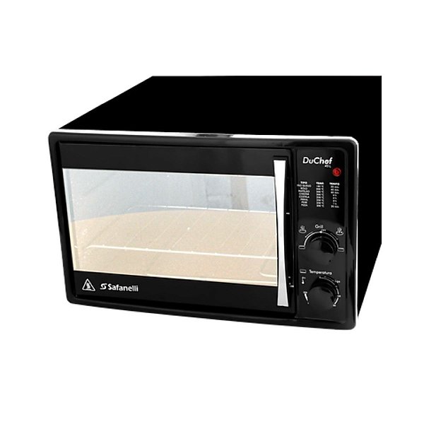 Forno Eletrico DU CHEF PLUS Preto 45 Lts - Safanelli