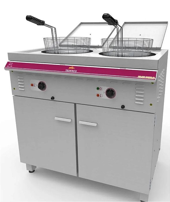 Fritadeira Elétrica FR-22 Água/Óleo  2 Cestos 9kw Trifásico 220V - Tedesco