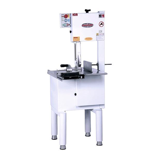 Serra fita de Coluna 2,20m Branca Lamina 5/8 Mesa Movel BM21NR 127v ou 220v Bermar