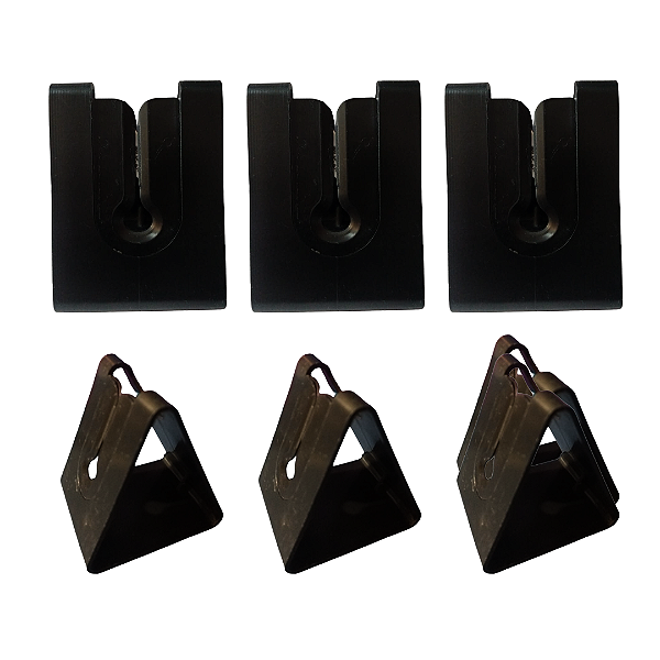 Abridor para Sache Katchup Triangulo de Mesa Kit C/ 06 Preto com Preto  - Khort