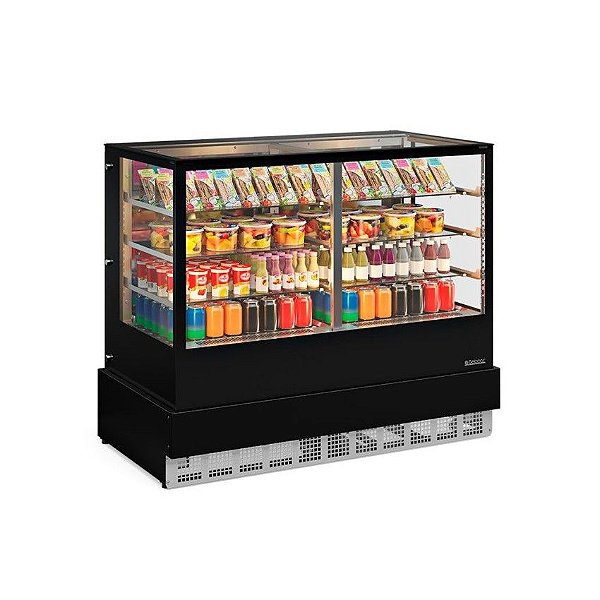 Vitrine Refrigerada Dupla Fução Conveniência Gourmet GGER-150 PR - Gelopar