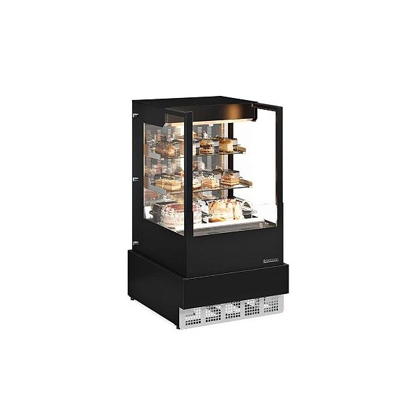 Vitrine Refrigerada Aberta Dupla Função Conveniência Gourmet GGEA-070 PR - Gelopar