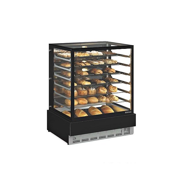 Vitrine Neutra Conveniencia Gourmet MGEN-100 PR - Gelopar