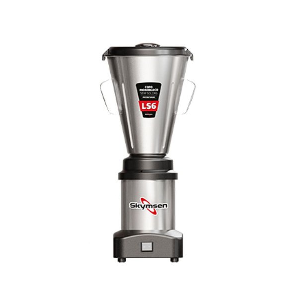Liquidificador Comercial Inox Baixa Rotação Copo Monobloco Inox 0,5HP-CV LS6 Bivolt - Skymsen