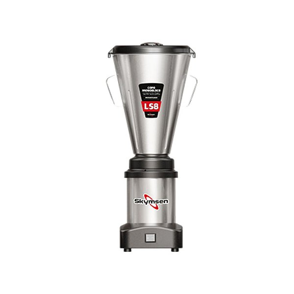 Liquidificador Comercial Inox Baixa Rotação Copo Monobloco Inox 0,5HP-CV SL8 Bivolt - Skymsen