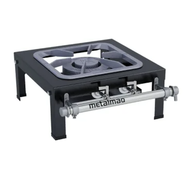 Fogão 1 Boca 30x30 Dupla de Mesa S2000 Metalmaq