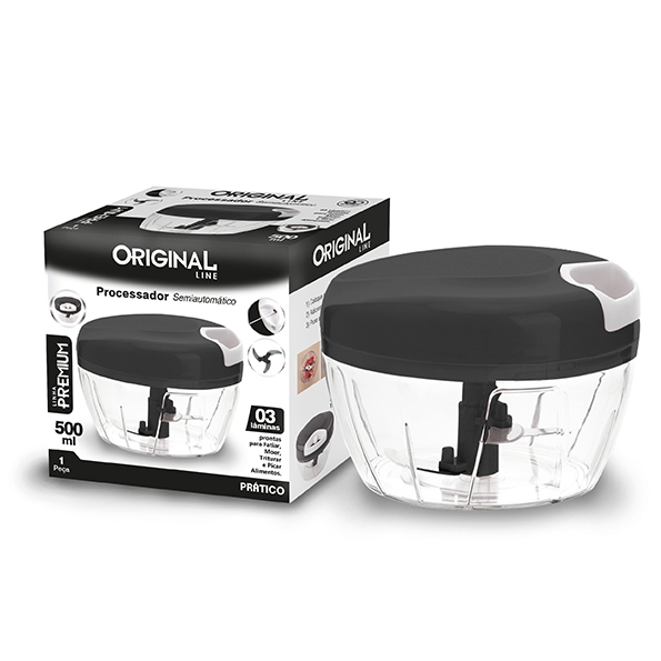 Processador de Alimentos Linha Premium SL0234 Preto - Original Line