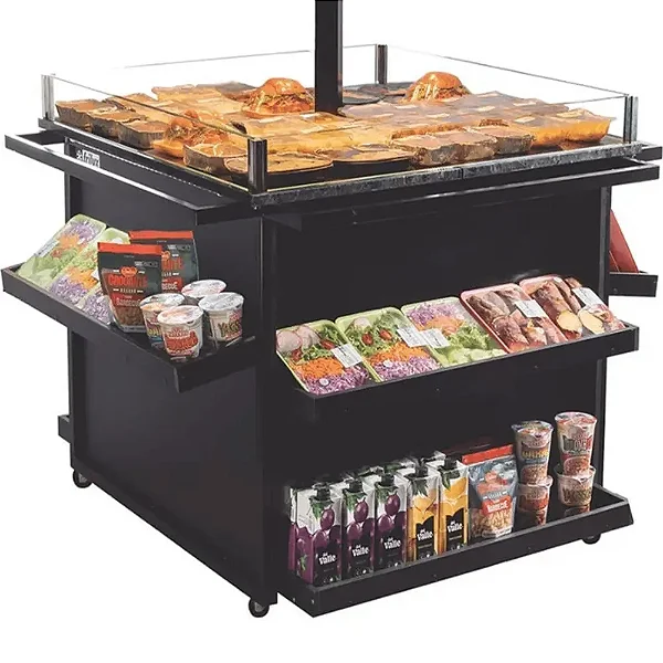 Mesa Aquecida Self Service 1,32x1,32m - 30°C à 55°C Suprema - Frilux