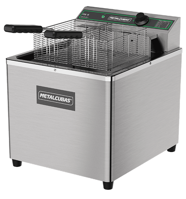 Fritador Zona Fria de Óleo de Mesa 15L FOE 15 M 5500w 220v - Metalcubas