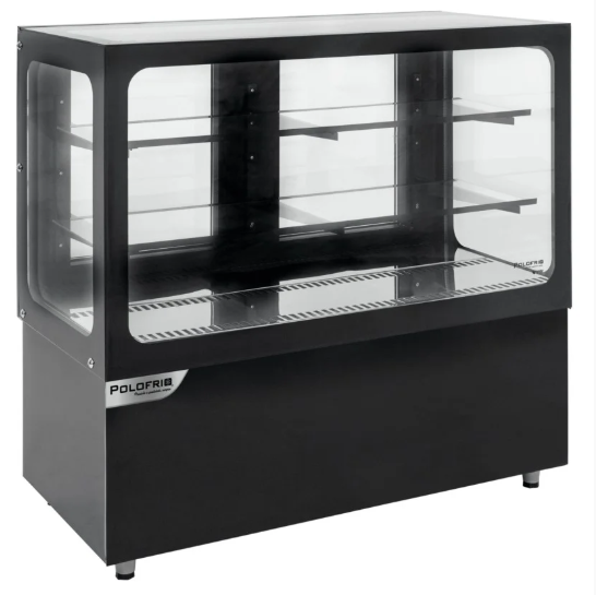 Vitrine Estufa GOURMET 1,19 M 411L com 12 bandejas Linha 5211/1 Polofrio