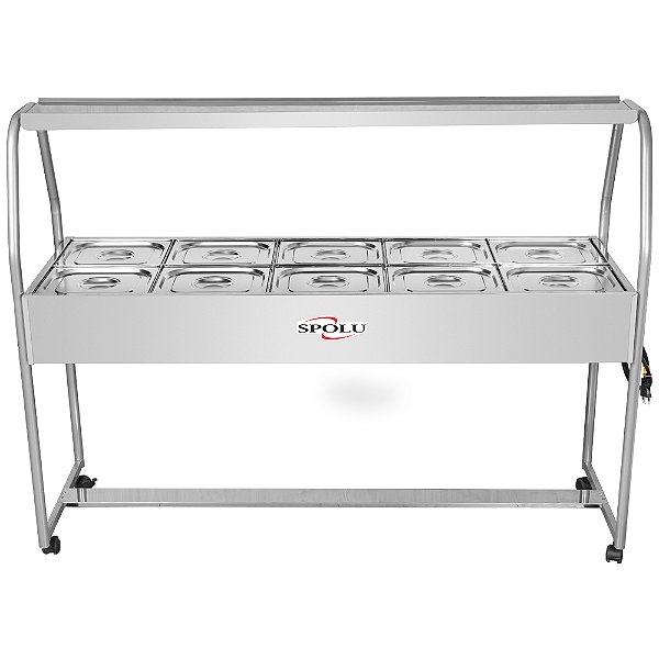 Buffet Térmico - 10 Cubas SPL-513 127v - SPOLU