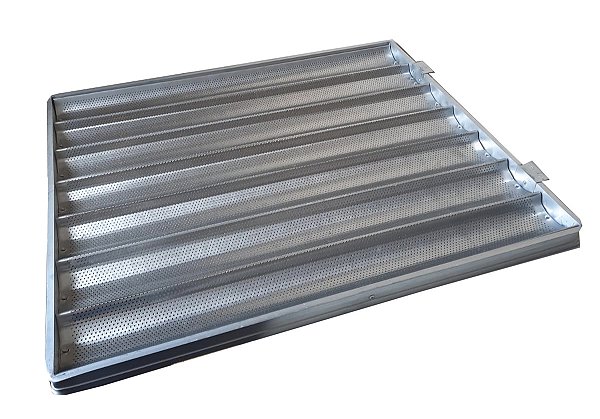 ASSADEIRA CANALETADA 58X70 ALUMINIO PERFURADA 7 ONDAS 130023 - CIMAPI
