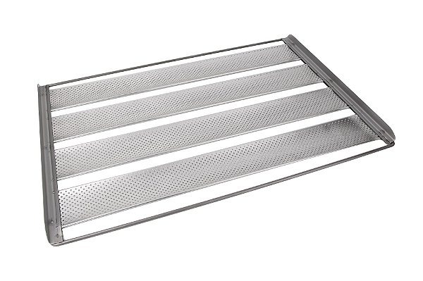 ASSADEIRA 40X80 PERFURADA QUADRO DE FERRO C/ 4 TIRAS DE 7 CM EM ALUMINIO 12016 - CIMAPI