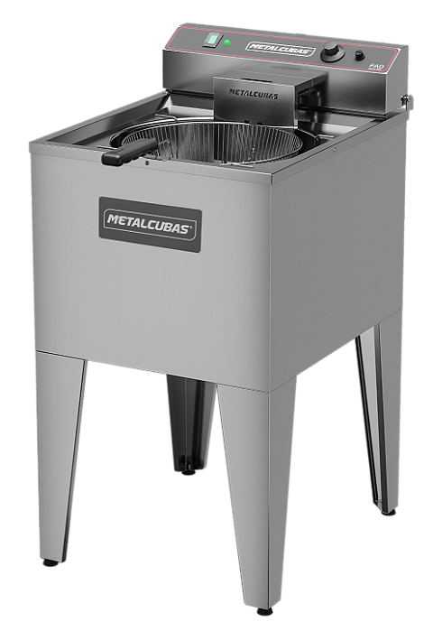 Fritador Eletrico Agua e Oleo 1 Cuba FAO 1CR 220v - Metalcubas