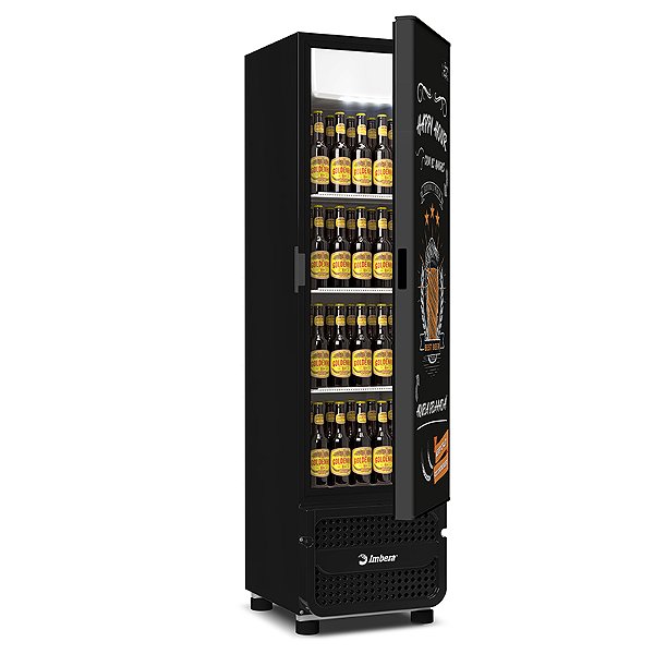 Cervejeira CCV144 Happy Hour 215 LT Porta Cega ADESIVADA Preta BIVOLT - Imbera
