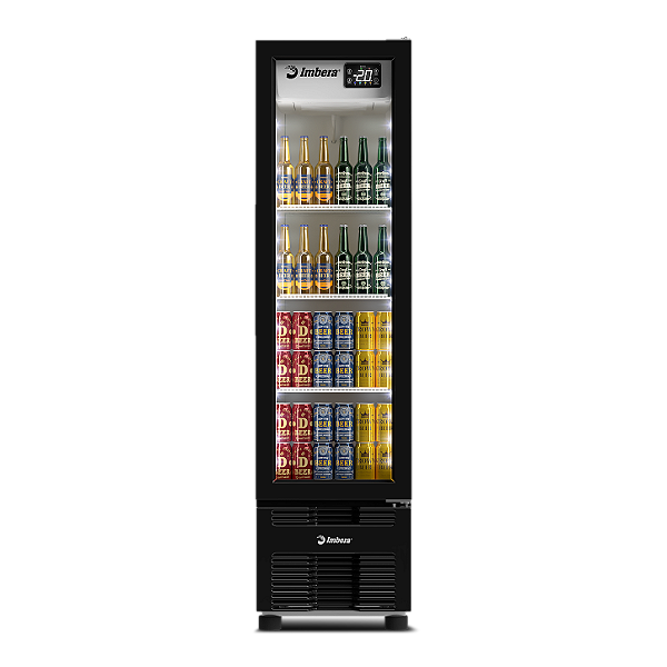 Cervejeira CCV144 Porta de Vidro Preta 215 Lts BIVOLT - Imbera