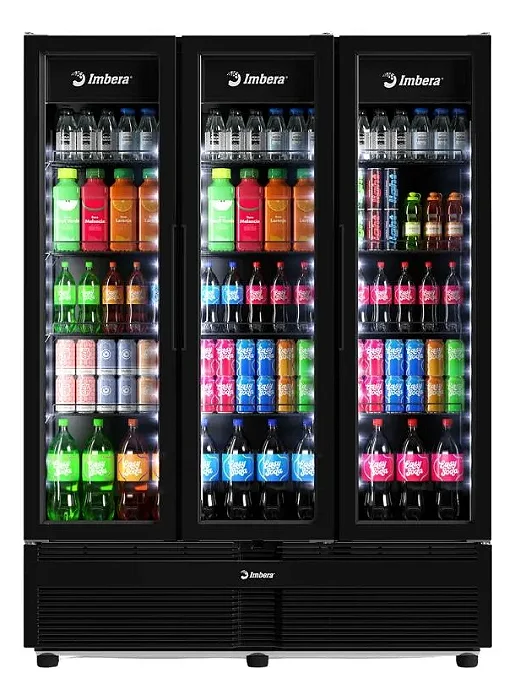 Refrigerador Expositor 3 Portas 1102 Lts Full Black G3T42 BIVOLT - Imbera