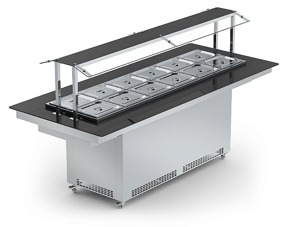 New Buffet Restaurante Central Quente NBRCQ 12 Cubas - Refrimate