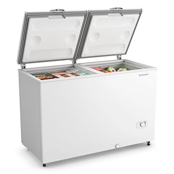 Freezer Horizontal Inverter Bivolt Branco R290 Dupla Ação 419 Lts DA420IFT - Metalfrio